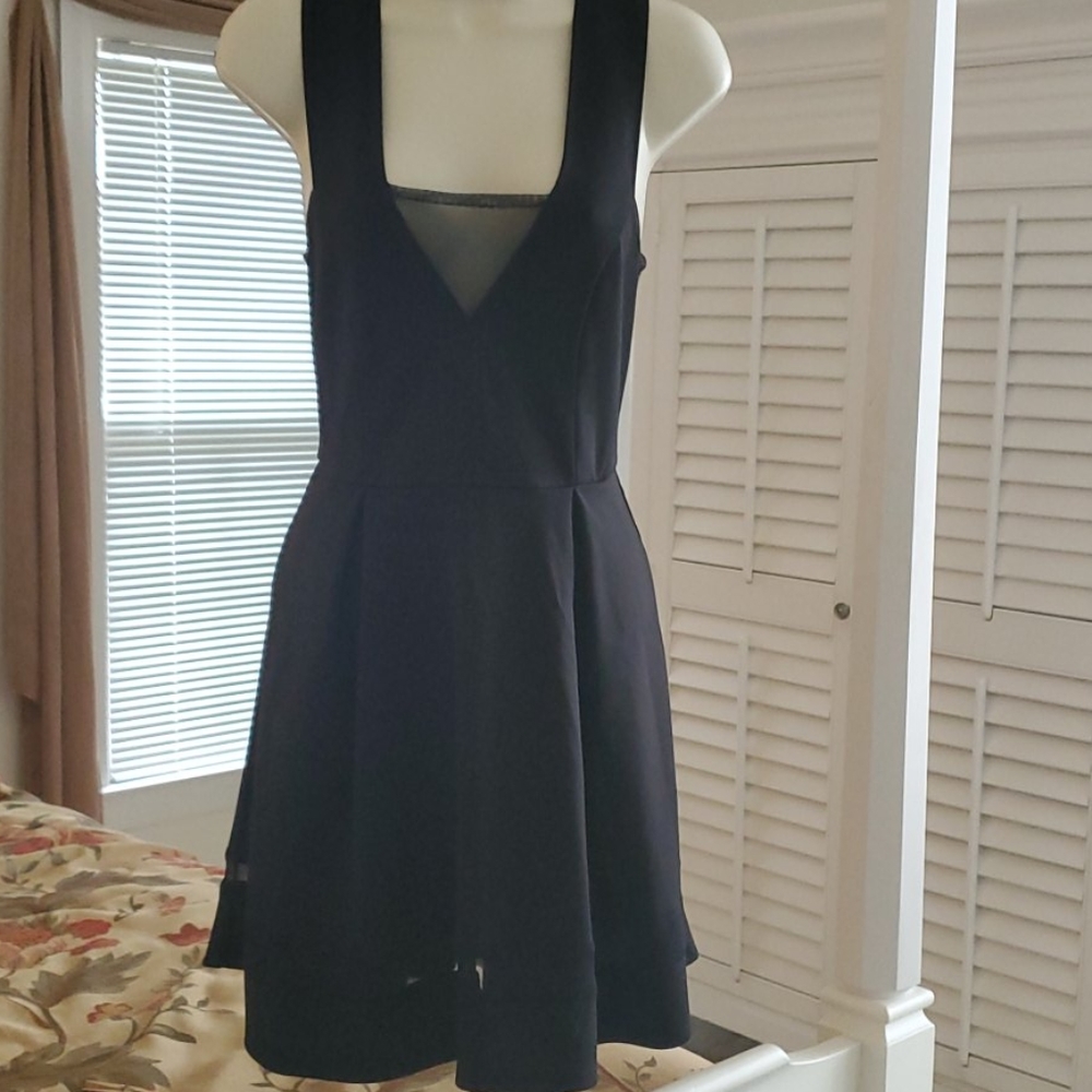 Black skater style dress.